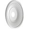 Ekena Millwork Berkshire PVC Medallion (Canopies up to 8 3/8"), 19"OD x 3 1/2"ID x 1"P, Bright Coat Aluminum CMP19BEBAL - alternate 2